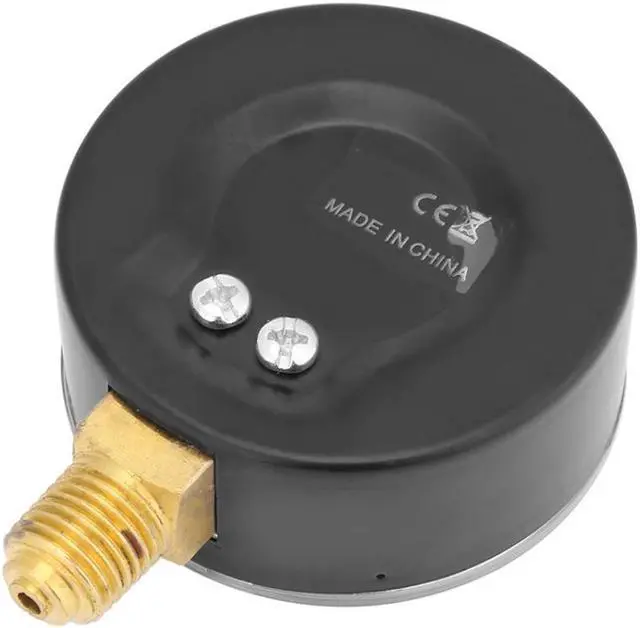 Alt view image 3 of 7 - 0-6bar 1/4" NPT Thread Pressure Gauge Side Mount Manometer 6cm Dial Plate For Fuel Air Oil Water Pressure Measuring Tools