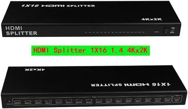Alt view image 2 of 4 - High Resolution HDMI Splitter 1x16 1 in 16 out with USB Multimedia Play Support HDCP 4k 1080p 3D