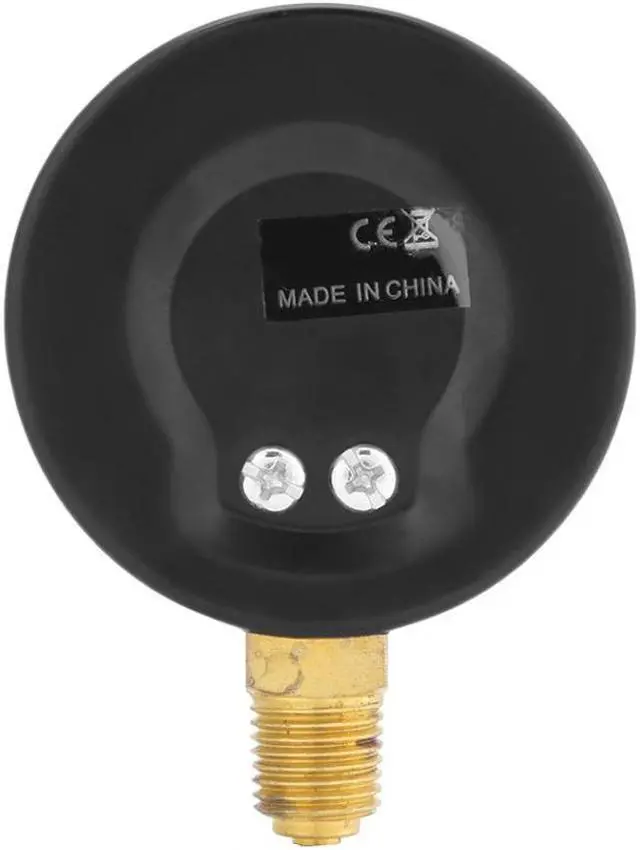 Alt view image 4 of 7 - 0-6bar 1/4" NPT Thread Pressure Gauge Side Mount Manometer 6cm Dial Plate For Fuel Air Oil Water Pressure Measuring Tools