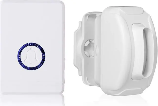 Main image of Motion Sensor Alarm Wireless Long Range Motion Detector Alarm Motion Doorbell Door Sensor Chime Weatherproof Outdoor Indoor 5 Volume Levels 48 Ringtones for Home/Business