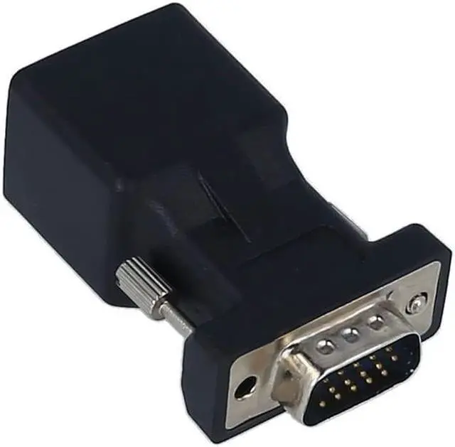 Alt view image 3 of 7 - 2PCS VGA to RJ45 Adapter VGA Male to RJ45 Adapter Ethernet Port Converter CAT5e CAT6 Network Cable Adapter