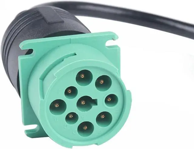 Alt view image 7 of 7 - 9 Pin to 16 Pin Truck Diagnostic Cable OBD2 Cable Diagnostic Scanner Adapter Cable