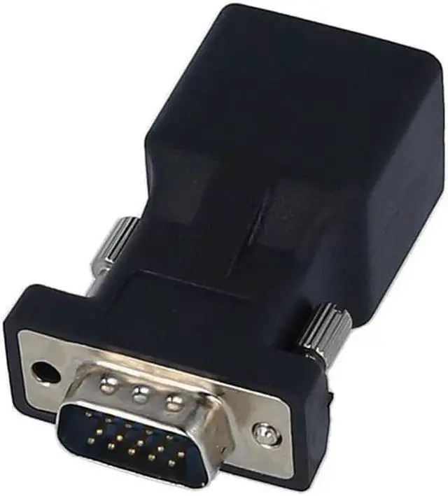 Alt view image 4 of 7 - 2PCS VGA to RJ45 Adapter VGA Male to RJ45 Adapter Ethernet Port Converter CAT5e CAT6 Network Cable Adapter