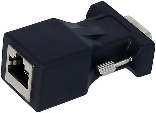 Alt view image 7 of 7 - 2PCS VGA to RJ45 Adapter VGA Male to RJ45 Adapter Ethernet Port Converter CAT5e CAT6 Network Cable Adapter