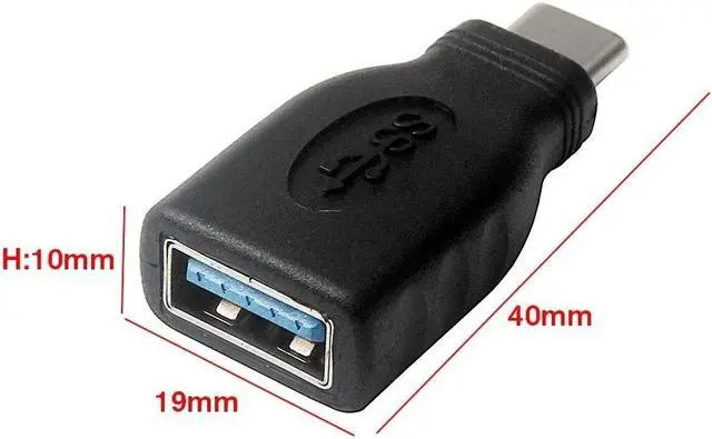 Alt view image 5 of 6 - Type-C OTG Adapter USB3.1 Type-C Male to USB3.0 Female Converter Cable Adapter Replacement for Smart Phone Macbook