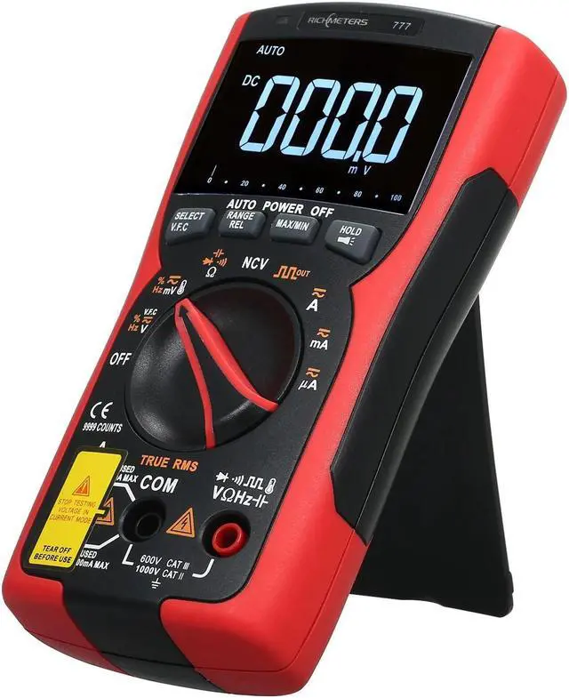 Alt view image 5 of 7 - RM777 Digital Multimeter 9999 Professional True RMS Analog Tester Multimetro Capacitor NCV AC/DC