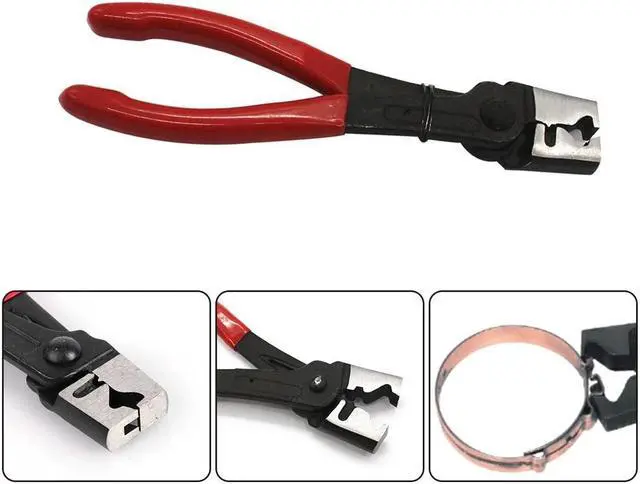 Alt view image 2 of 6 - Hose Clamp Pliers Clic Clic-R Type Pliers Multi-Purpose Heavy Duty CV Boot Clamp Repair Tools