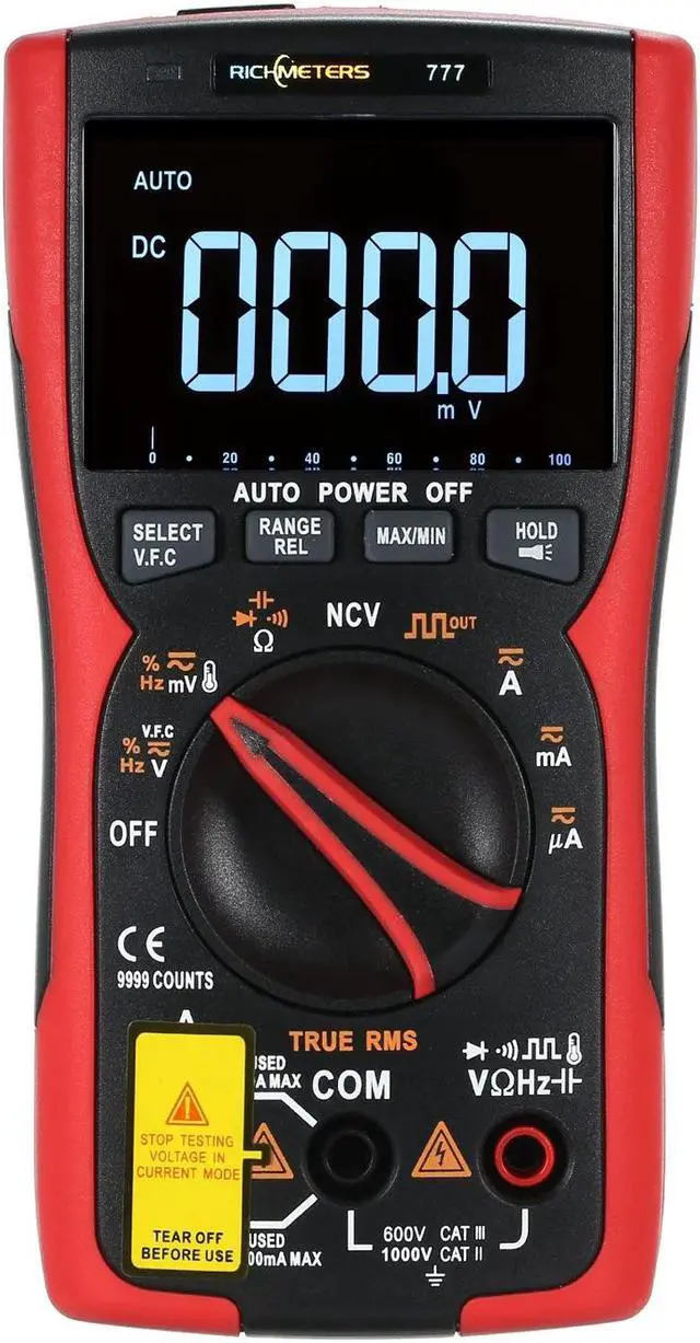 Main image of RM777 Digital Multimeter 9999 Professional True RMS Analog Tester Multimetro Capacitor NCV AC/DC