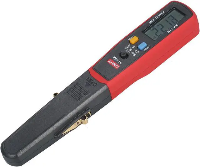Alt view image 6 of 6 - UNI-T UT116A SMD Tester Meter Multimeter Rotable Tweezer Resistance Capacitance LED Diode Continuity Battery Tester
