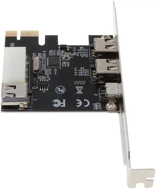 Alt view image 6 of 7 - PCI-e 1X IEEE 1394A 4 Port(3+1) Firewire Card Adapter 6-4 Pin Cable For Desktop PC K1AA