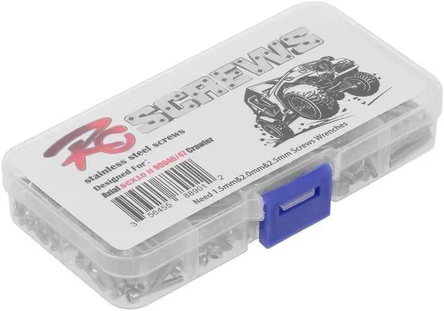 Alt view image 4 of 6 - RC Screws Stainless Steel Screws Kit for Traxxas SCX10 II 90046 90047 RC Car Off-road Truck