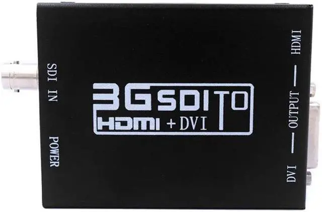 Alt view image 5 of 7 - 3G SDI to HDMI + DVI Converter 1080P HD Video SD-SDI HD-SDI 3G-SDI Signals with Power Adapter