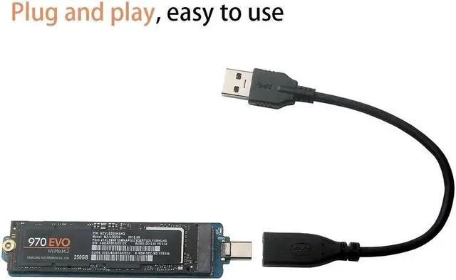 Alt view image 4 of 6 - USB3.0 to Type-C Female Adapter Cable Mobile Phone Computer High Speed Data Transmission Adapter Cable 20cm