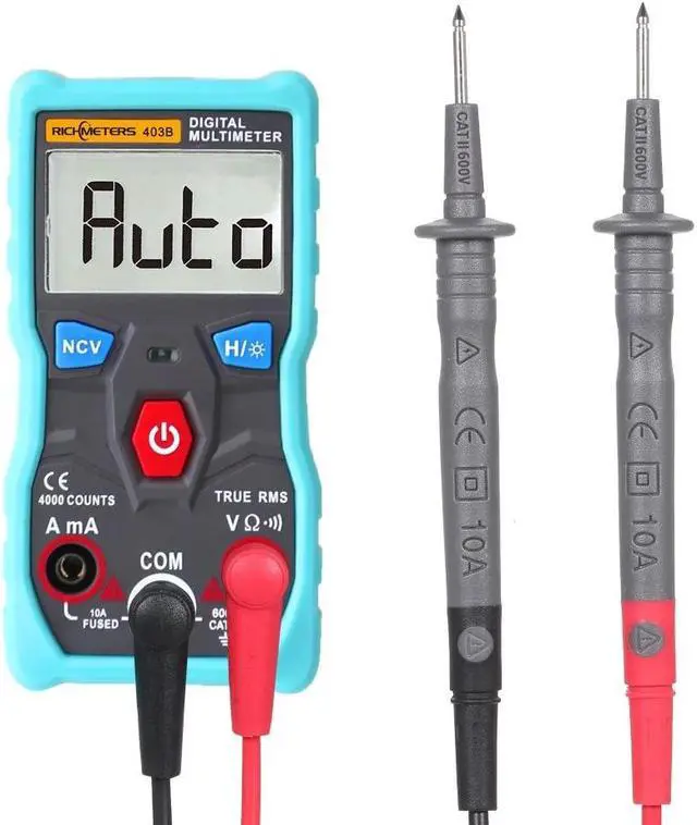 Main image of RICHMETERS RM403B Automatic Digital Multimeter 4000 Counts True-RMS Intelligent Auto Range Measurement NCV AC/DC Voltage Current Ohm Portable Test Tool with Backlight