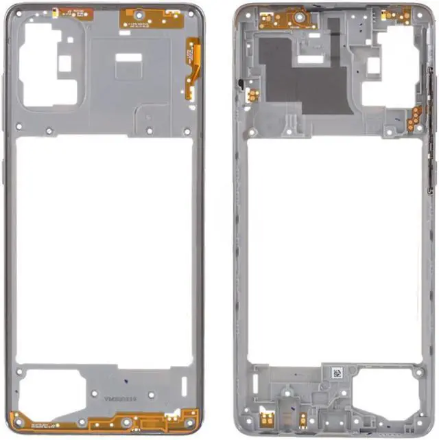 Main image of New Middle Plate Frame Repair Part (Plastic) For Samsung Galaxy A71 SM-A715 A715 (Silver)