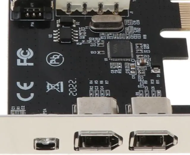 Alt view image 3 of 7 - PCI-e 1X IEEE 1394A 4 Port(3+1) Firewire Card Adapter 6-4 Pin Cable For Desktop PC K1AA