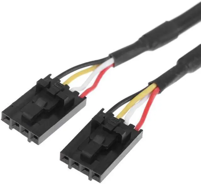 Alt view image 5 of 7 - 9pin USB Header Male 1 to 4 Female Extension Cable Card Desktop 9-Pin USB HUB USB 2.0 9 pin Connector Adapter Port Multilier
