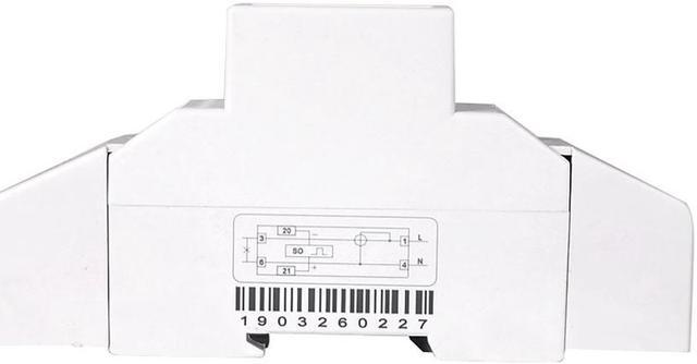 Alt view image 7 of 7 - Residential 2 Wire Single Phase Din Rail Energy Meter Electric KWH Meter With Backlight AC 230V 5-80A For Saving Power Energy