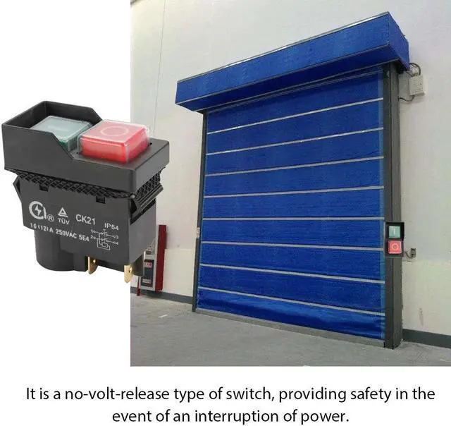 Alt view image 2 of 7 - 250-Voltage Universal CK21B/250V Safety Switch Emergency Stop S-afe Cut Off Killer Waterproof and Dustproof Switches Electromagnetic Switch for Grinding Machine - 4 Pin