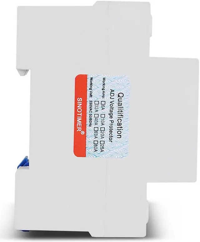 Alt view image 5 of 7 - 230V 80A Single Phase Two Wire LCD Digital Display Adjustable Voltage Surge Protectors Relay With Limit Current Protection