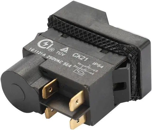 Alt view image 7 of 7 - 250-Voltage Universal CK21B/250V Safety Switch Emergency Stop S-afe Cut Off Killer Waterproof and Dustproof Switches Electromagnetic Switch for Grinding Machine - 4 Pin