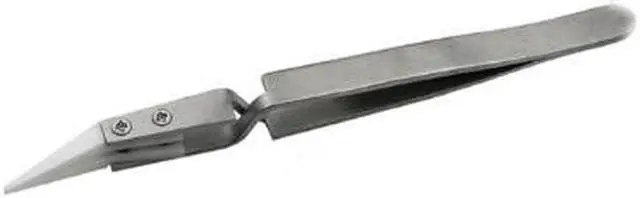 Main image of Anti Static Ceramic Tweezers Heat Resistant Insulated Ceramic Pointed Tips E - Cigarette Resistance Wire DIY Hand Tools Slant