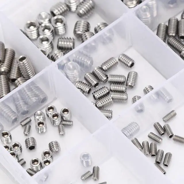 Alt view image 6 of 6 - 300Pcs Set Screw Hex Socket Stainless Steel 304 Fasteners for Electronics Industry Fasteners