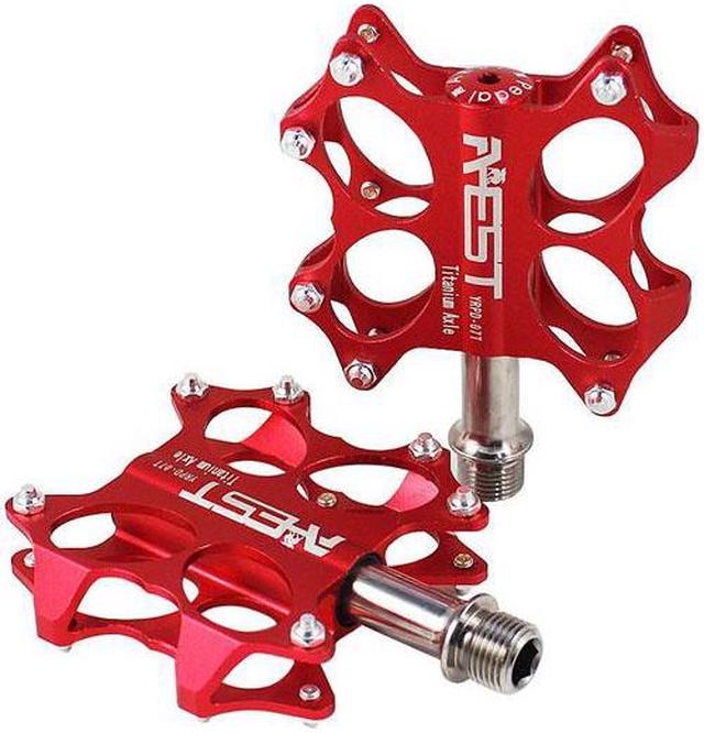 Lerway Bike MTB Pedals Platform Flat Pedals CNC Titanium Spindle