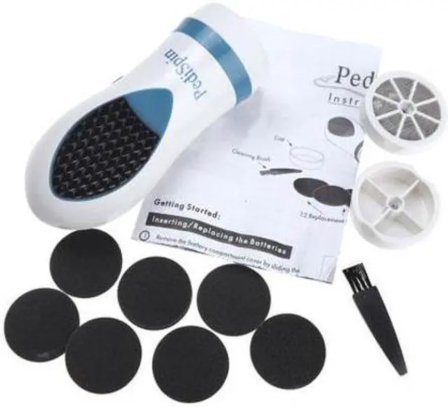 Alt view image 2 of 5 - PediSpin Electronic Foot Callus Removes Calluses Dry Rough Skin Corn Remover Shaver File Foot Care Pedicure Pedi Kit Set