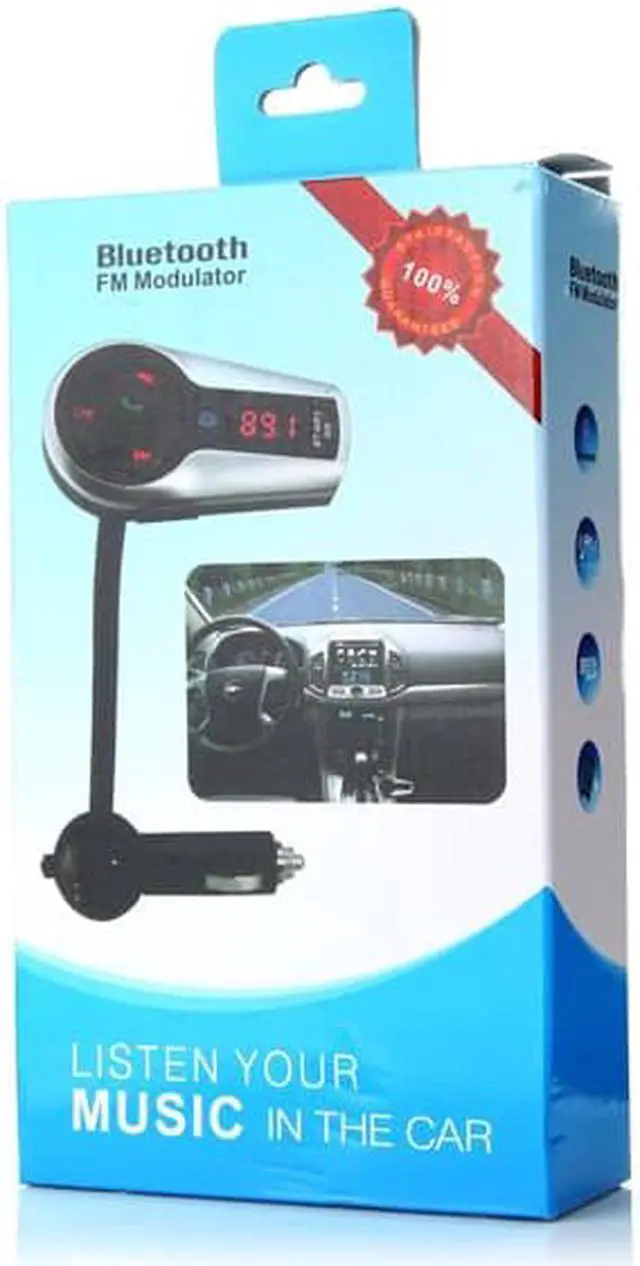 Alt view image 7 of 7 - Bluetooth FM Modulator FM Transmitter LCD Display with Remote Control MP3/MP4 Player