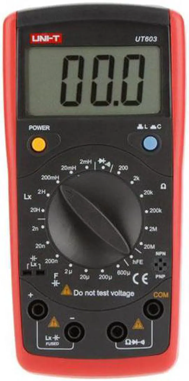 Alt view image 2 of 7 - UNI-T UT603 Modern Inductance Capacitance Meters Testers LCR Meter Capacitors Ohmmeter w/hFE Test