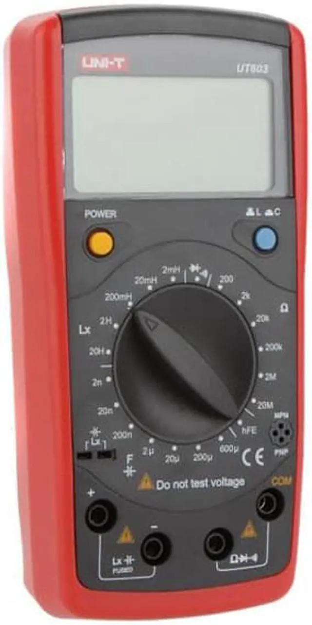 Alt view image 6 of 7 - UNI-T UT603 Modern Inductance Capacitance Meters Testers LCR Meter Capacitors Ohmmeter w/hFE Test