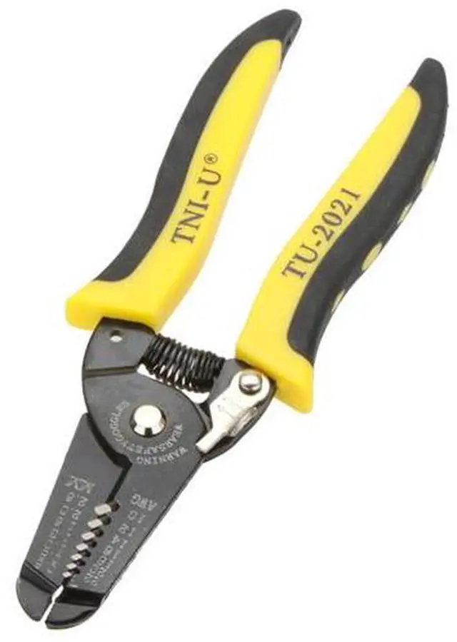 Alt view image 3 of 6 - TU-2021 Precise Wire Stripper/Cutter Tool Clamp & Steel Wire Cable Cutter Plier Tool Stripping 22-10AWG Herramientas