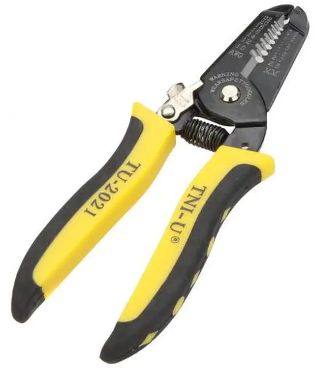 Alt view image 5 of 6 - TU-2021 Precise Wire Stripper/Cutter Tool Clamp & Steel Wire Cable Cutter Plier Tool Stripping 22-10AWG Herramientas