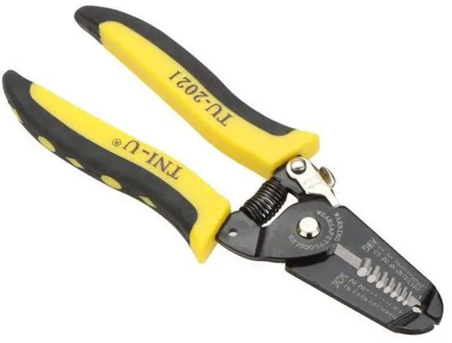 Alt view image 6 of 6 - TU-2021 Precise Wire Stripper/Cutter Tool Clamp & Steel Wire Cable Cutter Plier Tool Stripping 22-10AWG Herramientas
