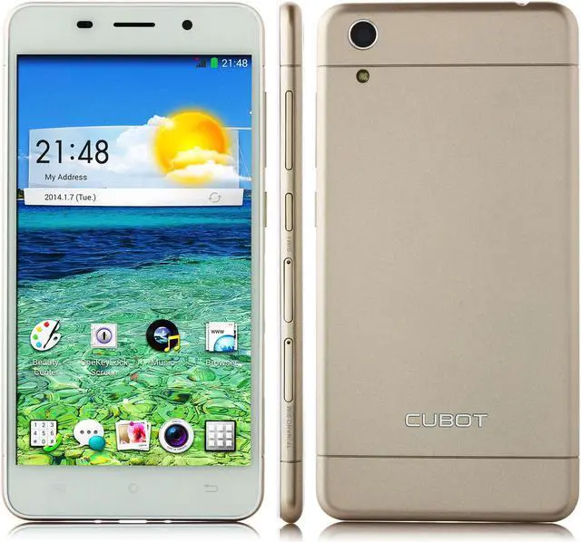 Main image of Cubot X9 Smartphone Android 4.4 MTK6592M Octa Core 2GB 16GB 5.0 Inch HD Screen Gold