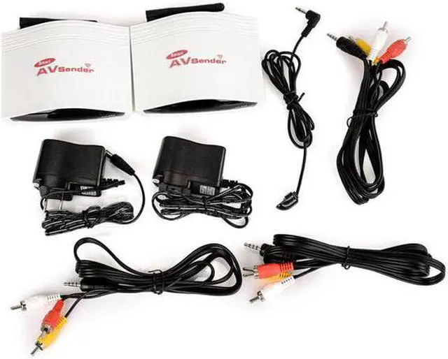 Alt view image 5 of 7 - 2.4G Smart Digital STB Wireless Sharing Device AV Transmitter & Receiver System 150m - White + Black