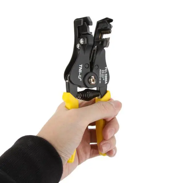 Alt view image 6 of 7 - TNI-U TU-1000A Automatic Wire Cable Stripper Clamp Pliers Stripping Scissors Tools for Cable 0.5/1.2/1.6/2.0mm2