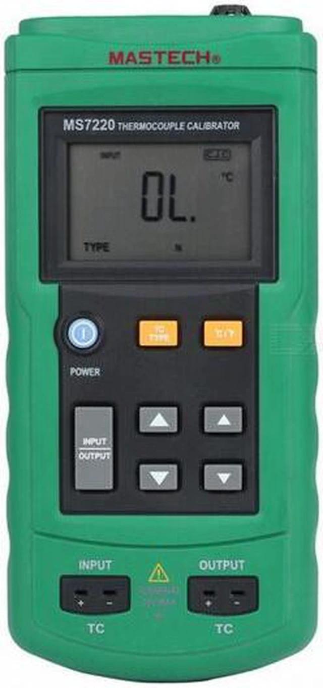 Main image of MASTECH MS7220 Thermocouple Calibrator Simulate TC / mV Output - Black + Green