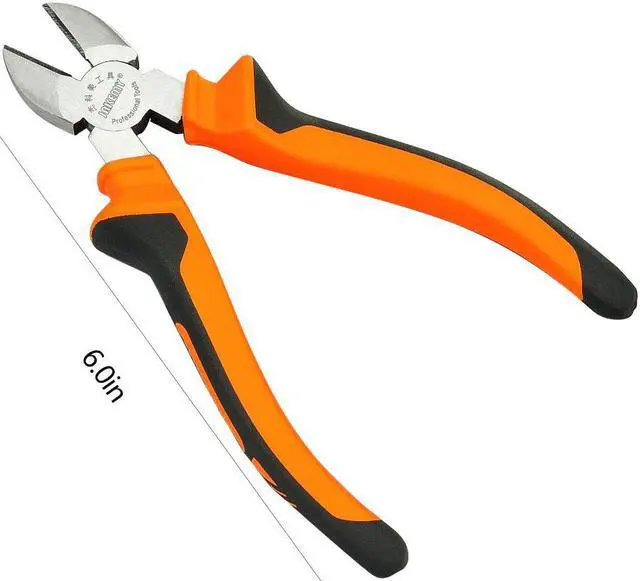 Alt view image 2 of 6 - JAKEMY Multifunctional Diagonal Pliers High Hardness Stainless steel Pliers Cable Wire Stripper Cutter Tool Clamp Wire Pliers