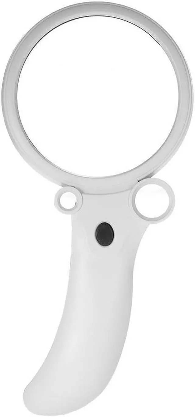 Main image of Handheld 2.5X 4.5X 25X 55X 90mm Multifunctional Portable Reading Magnifier Four Glass Lens Magnifying Glass Tool with 4 LED Light 1 UV Counterfeit Detector