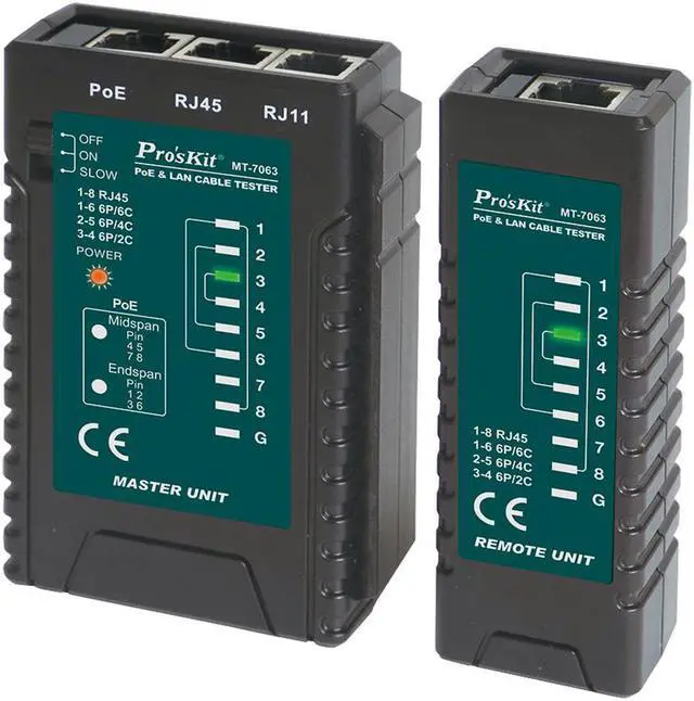 Main image of Pro'sKit MT-7063 POE and Multi-Function Network Measuring Instrument Video Monitoring Tester