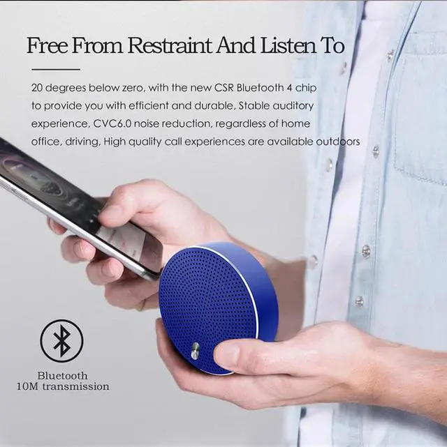 Alt view image 5 of 5 - Awei Y800 Mini Bluetooth Speaker Wireless Speaker 3D Stereo Laptop Portable TF Card Audio USB Music Player PC Speaker (Pink)