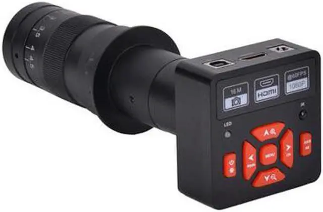Main image of 2018 Latest 16MP Full HD 1080P 60FPS HDMI USB Digital Industry Video C-mount Microscope Camera TF Card Video Recorder+180X Lens
