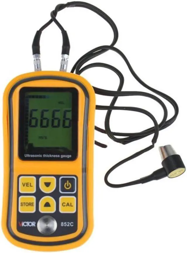 Alt view image 2 of 4 - VC852C High Precision Ultrasonic Thickness Gauge Glass 1.2-225mm Digital Plate