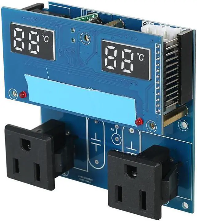 Alt view image 3 of 5 - GeekTeches High Precision LED Digital Temperature Controller Thermostat DIY Kit for Aquaculture with Case and Dual Channel Control / Waterproof Sensor Probe