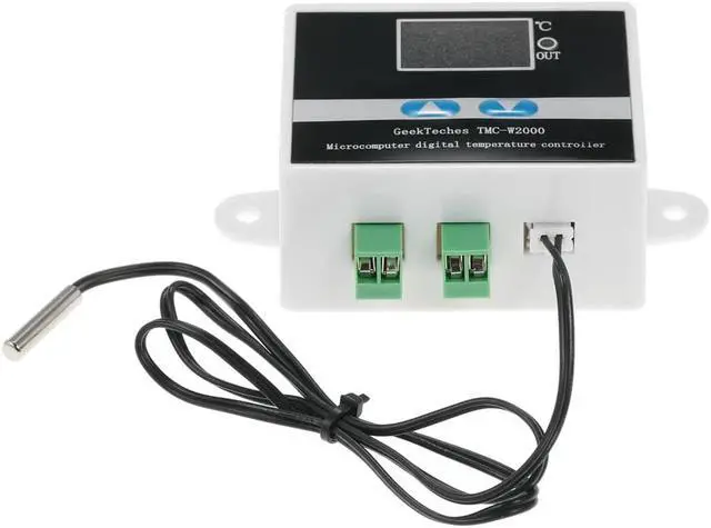 Alt view image 3 of 6 - GeekTeches TMC-W2000 DC12V High Precision LCD Digital Temperature Controller Thermostat with Waterproof Sensor Probe