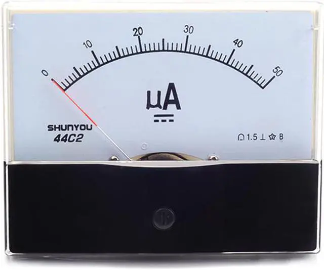 Main image of ELECALL 44C2 50uA Ammeter Analog Current Test Meter DC Mechanical Header Ammeter