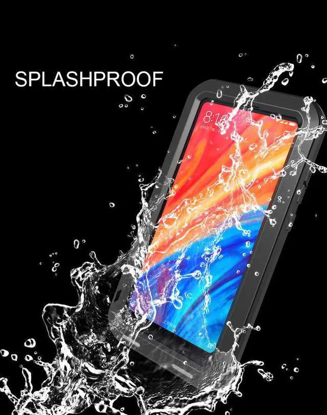 Alt view image 6 of 7 - LOVE MEI Aluminum Metal Case For Xiaomi Mi MIX 2S MIX2S Cover Powerful Armor Shockproof Life Waterproof Case For Xiaomi Mi MIX 2S MIX2S (Red)