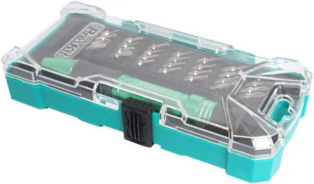 Alt view image 2 of 7 - Pro'skit SD-9608 Electrician Precision Screwdriver Set Flat Phillips Hex Multi Tools & Tweezer Hand Tool Set Kit